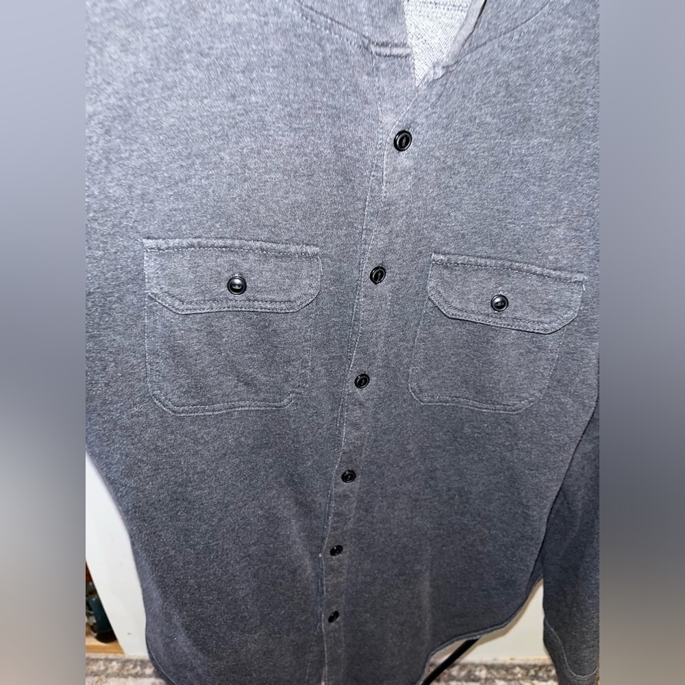 Ocean Current Charcoal Button-Down Shirt